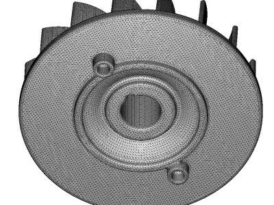 Automotive Engine Flywheel 3D print model