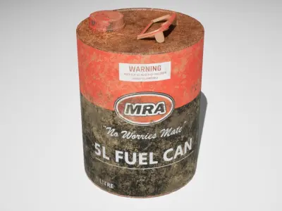 5L Fuel Can - Game Ready Low-poly 3D model