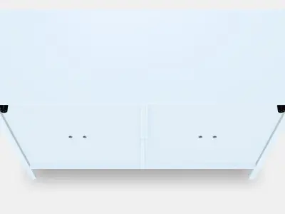 KALKNAS Cabinet with sliding doors Low-poly 3D model