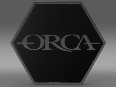 Orca logo 3D model