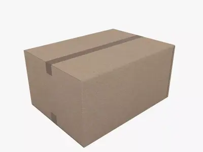 Cardboard box 3D model buy