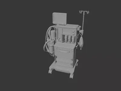 Modern Anesthesia Machine 3D model