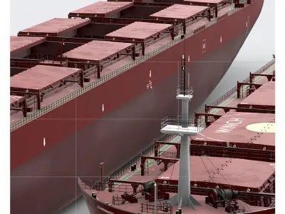 Bulk carrier  3D model