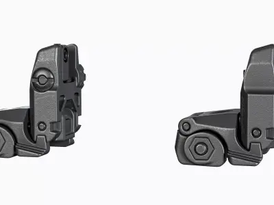  Magpul MBUS Ironsights Low-poly 3D model