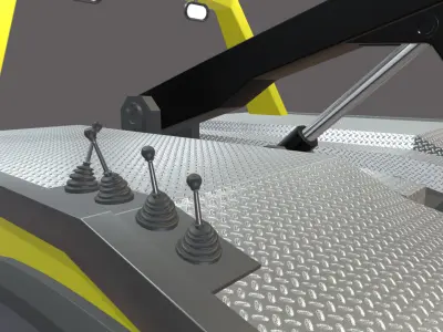 Wrecker Tow Equipment for 350 Truck  Low-poly 3D model