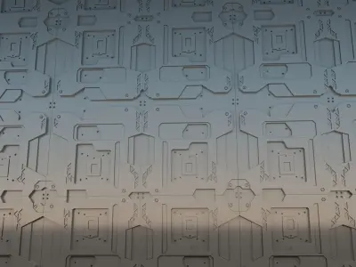 sci-fi panel 3D model