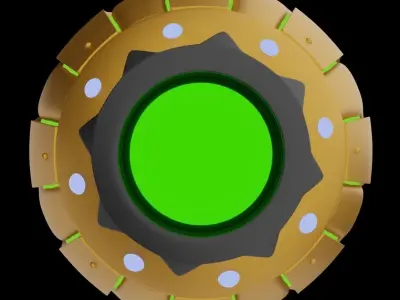 green goblin grenade 3d model Low-poly 3D model