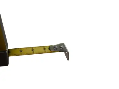 Adjustable tape measurement tool Low-poly 3D model