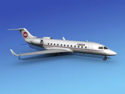 Canadair CRJ100 Cimber 3D model