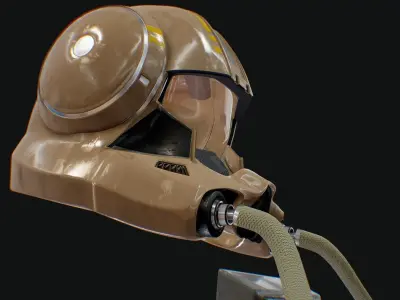 Clone Trooper Pilot Helmet 3D model