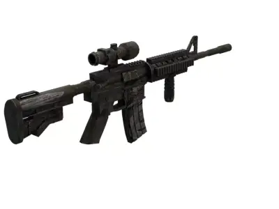 M4 Rifle V2 Free 3D model