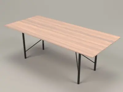 Rudolph industrial table Low-poly 3D model