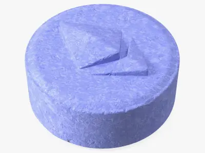 Ecstasy Pill with Ethereum Symbol 3D model