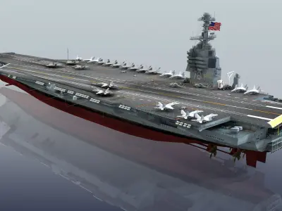 USS Gerald R. Ford CVN-78 3D model