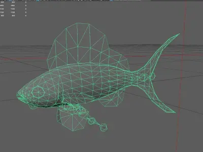 Serranidae Low-poly 3D model order