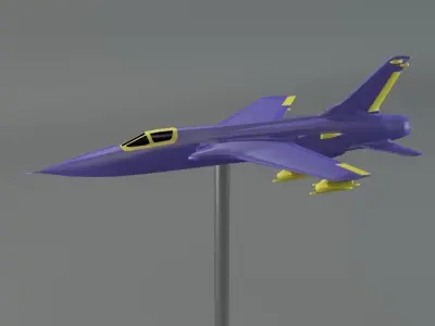 F-105 Thunderchief 3D print model