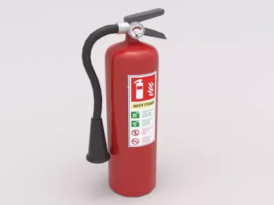 Fire Extinguisher 02 Low-poly 3D model