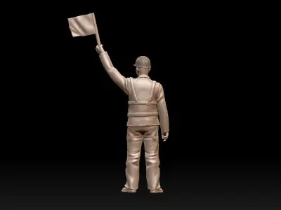 staff railroad 3D print model buy