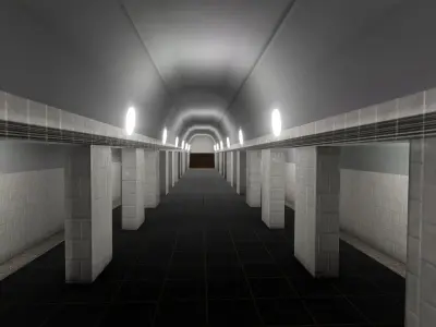 Subway Stations Low-poly 3D model