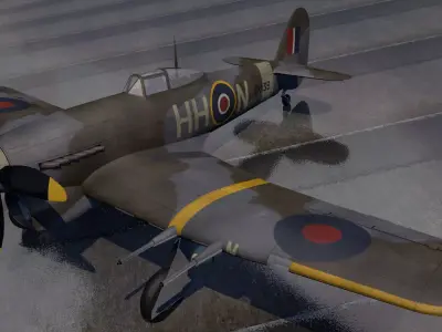 Hawker Typhoon Mk-1B early 3D model
