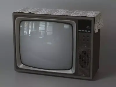 Old TV 3D model
