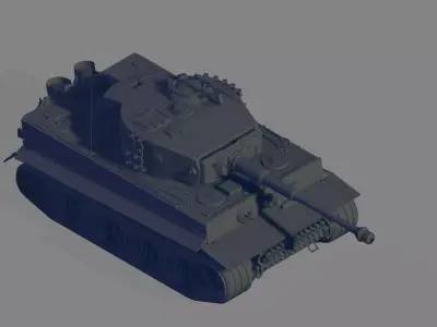 Tiger E 3D model