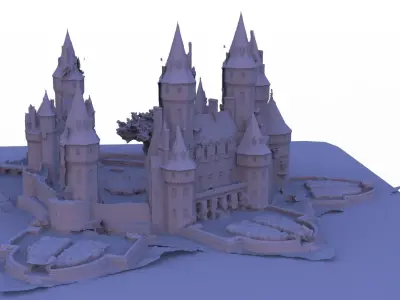 Manor House mansion 3D model