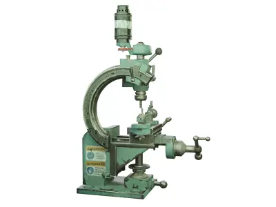 Drill machine very old electric drill machine  3D model