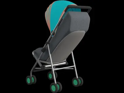 Baby Stroller 3D model order