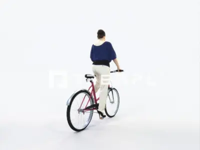 Dream 01E bicycle bike Elegant Pants Woman Low-poly 3D model