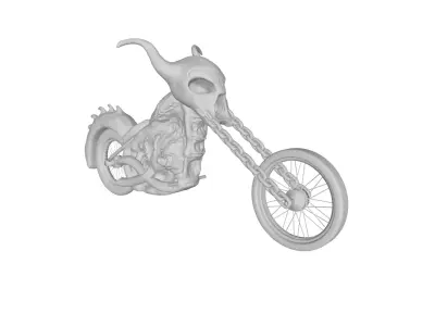 Ghost Rider Motorcycle Transformed 3D model