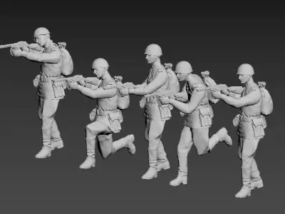 Russian soldiers 3D print model purchase