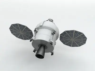 Orion MPCV Multi-Purpose Crew Vehicle Low-poly 3D model