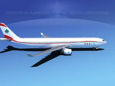 Airbus A330-300 MEA 3D model