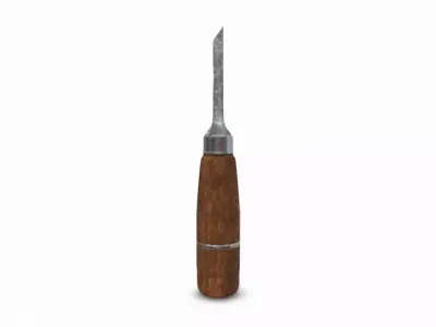 Antique Chisels Woodworking Tools 3D model purchase