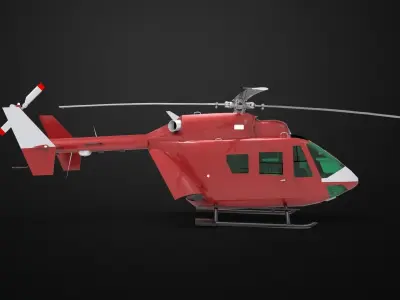 MBB Kawasaki BK 117 3D model