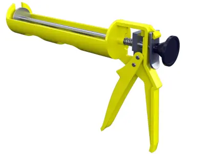 Silicone Gun 3D model get