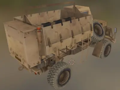 truck vehicle Low-poly 3D model