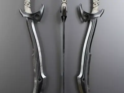 Fantasy Melee Weapon A1 Low-poly 3D model