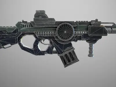 Original Gun Low-poly 3D model
