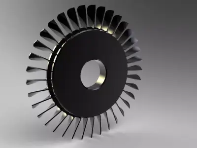Compressor Blade Free 3D model