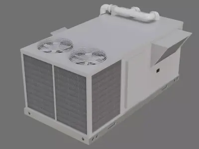 Rooftop AC Unit 1A Low-poly 3D model