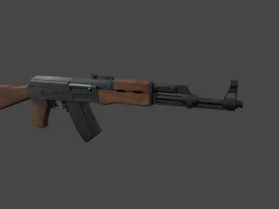 AK rifle 3D model