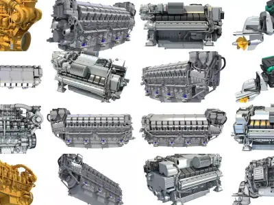 Propulsion Engine 3D Models 3D Model Pack