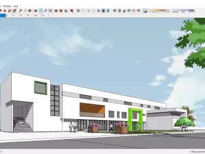 Sketchup Kindergarten 123 3D model