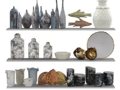 Decor set 102 3D model purchase