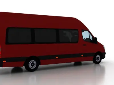 Mercedes Benz Sprinter L4H3 2015 Passenger UK 3D model
