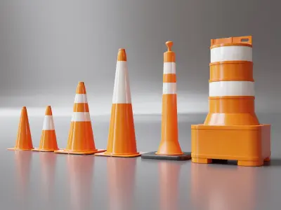 Cones Pack 005 3D model