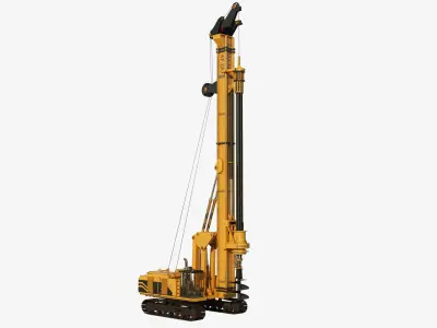 Drilling Rig Game Ready Low-poly 3D model