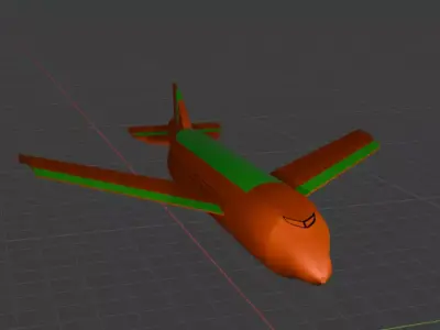  airplane price one dollar 3D model